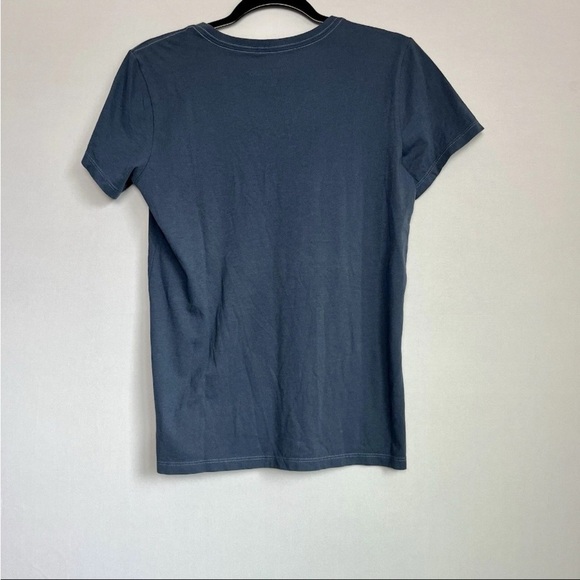 Life is Good Women Sz S I Need Wine Glasses Crusher Tee V Neck Navy Blue NWT - Picture 11 of 11